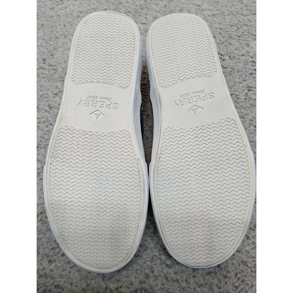 NEW Sperry Mens Striper II Slip On‎ Sneaker 5.5M Boat Shoe Navy (STS22405) NIB